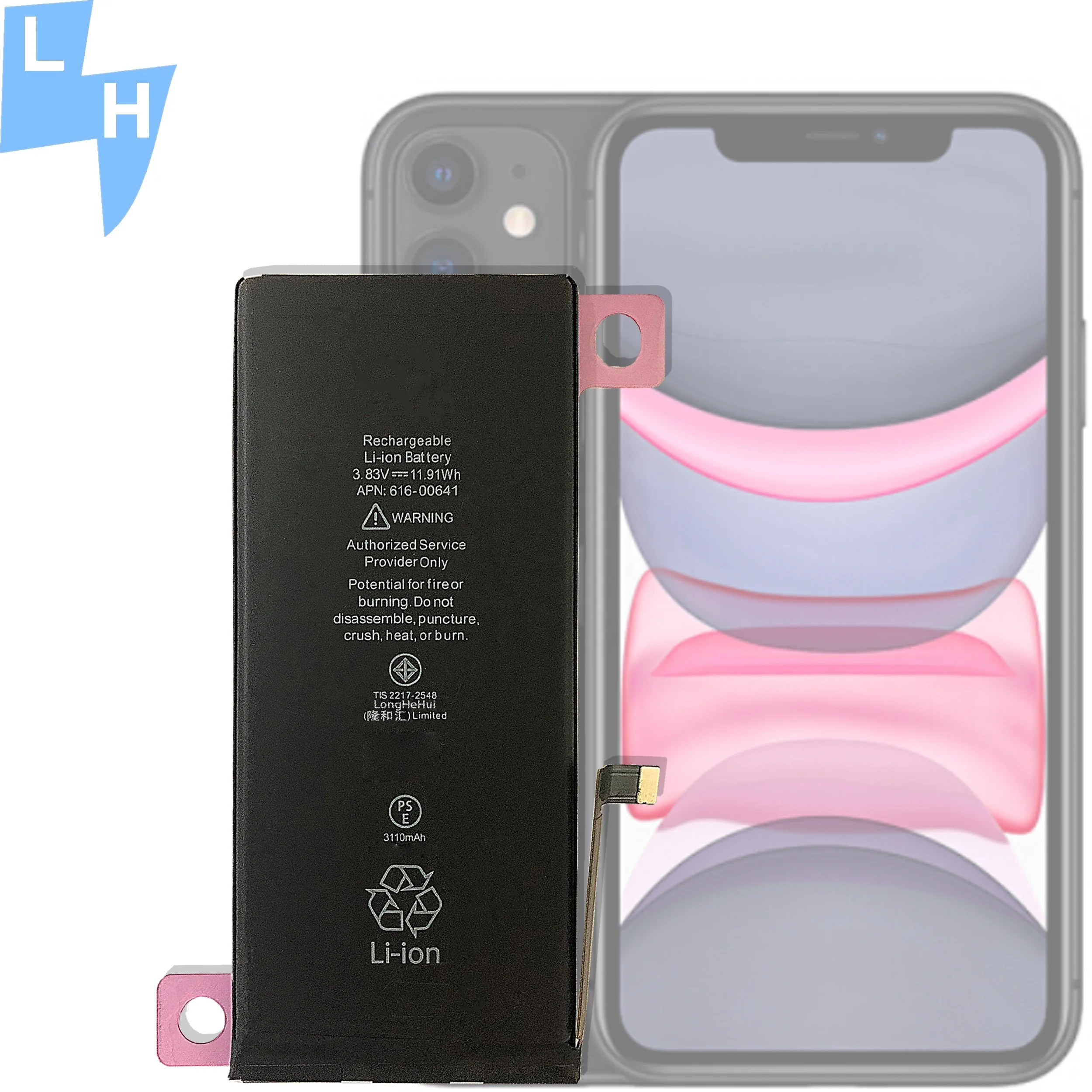  Аккумулятор для мобильного телефона iphone 11 аккумулятор 3110