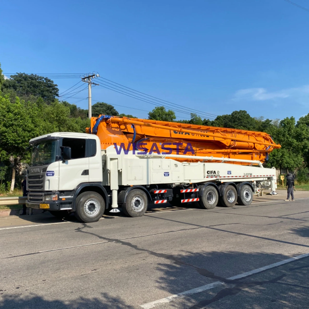 Cifa 58m 52m Used Concrete Pump Truck For Sale ZLJ5530THBK