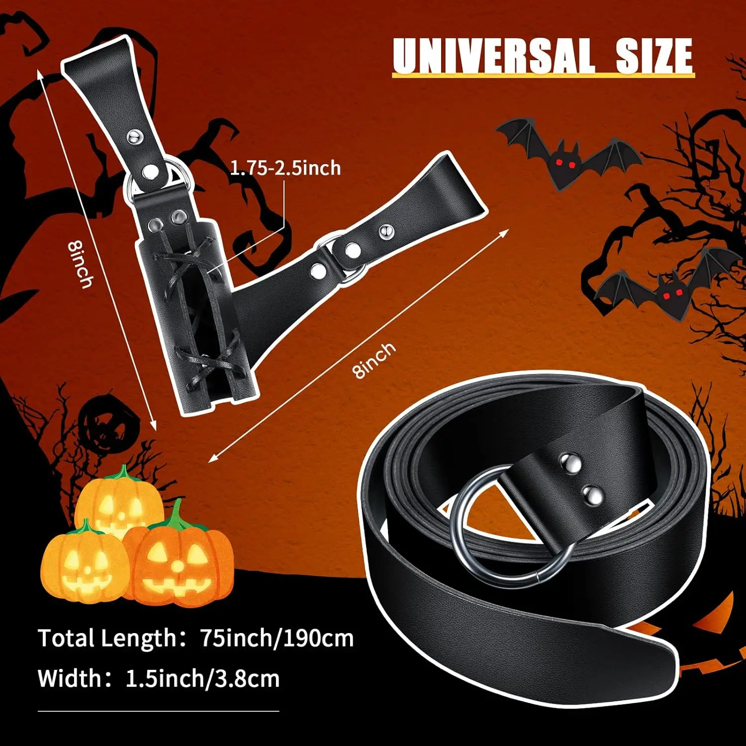 Medieval Leather Sword Frog with Belt Sword Holder Belt Rapier Scabbard Knight Leather Belt for Men and Women