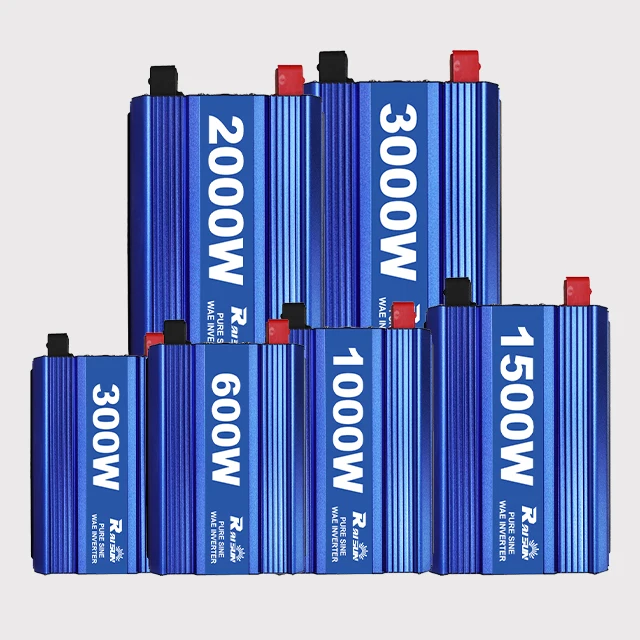 Инверторы синусоидальной волны Raisun 1000 Вт Dc12v 24v 48v в Ac 110v 220v 50hz 60hz Преобразователь мощности для солнечной системы