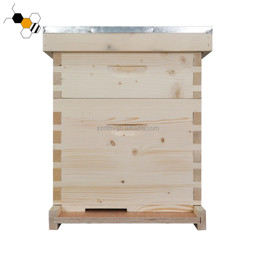 Beehive Box Pine Wood Dadant Bee Hive Box Dadant 12 Frames