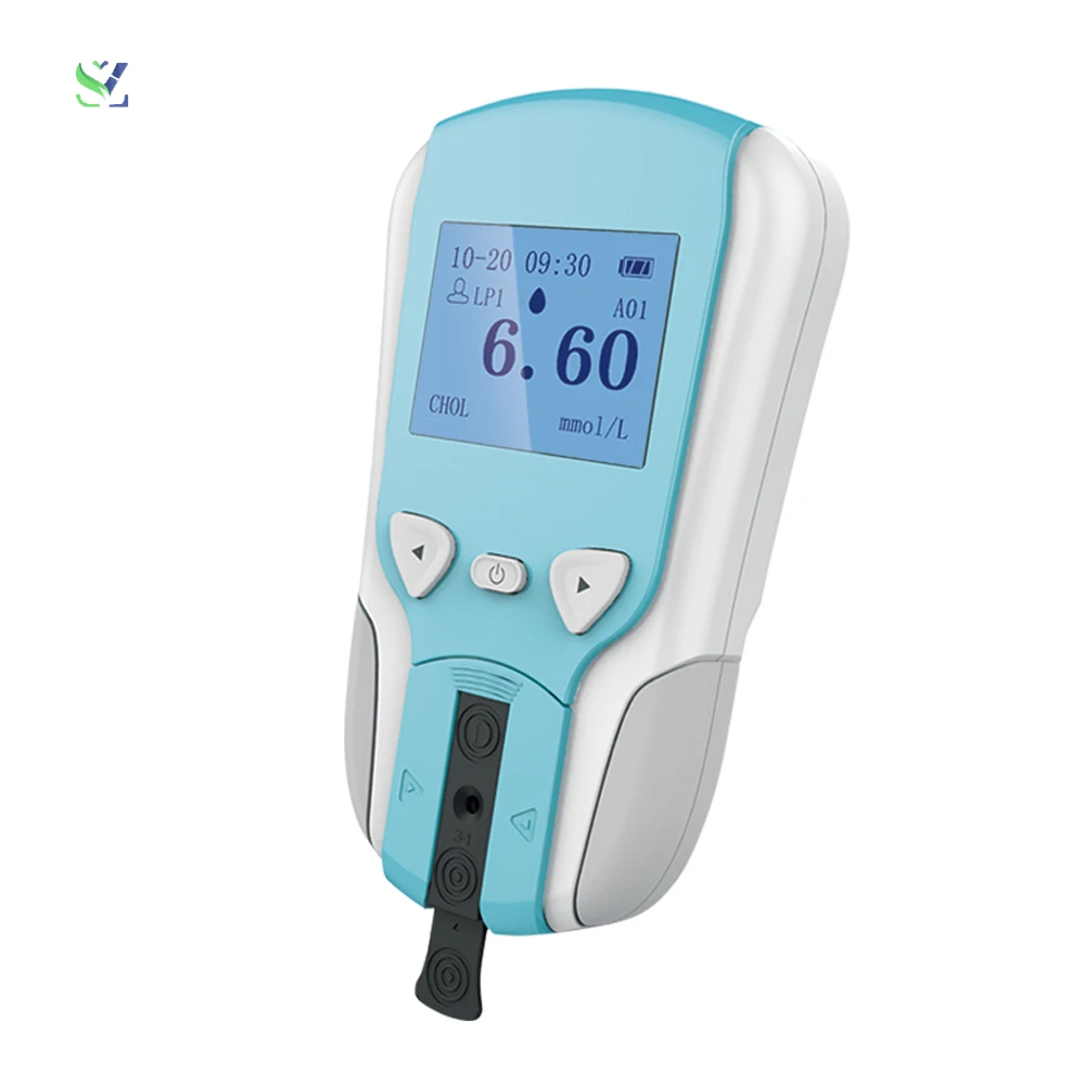 SZ Portable self-test Lipid Profile Meter Blood For Cholesterol Testing Machine Equipment Cholesterol Test Kit