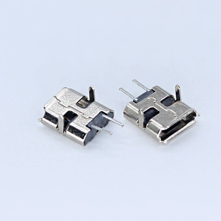 XYFW 2pin SD Micro Male Plug Pcbmount Panel Mount Vertical Right Angle PCB Board Type B 2P 2 Pin Micro Usb Female Smd Connector