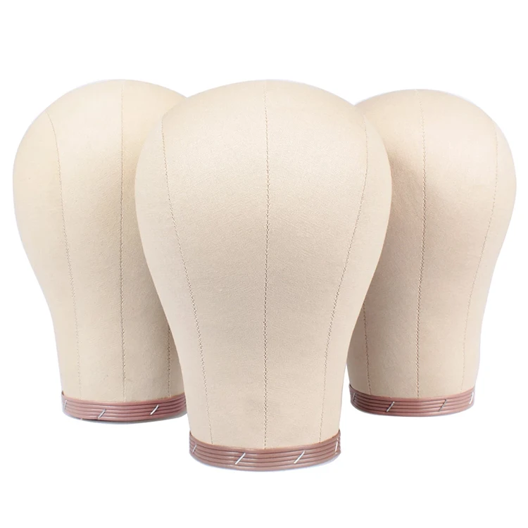Professional Poly Canvas Block Mannequin Head For Hair Extension Lace Wig Making Styling DisplayingHot sale products