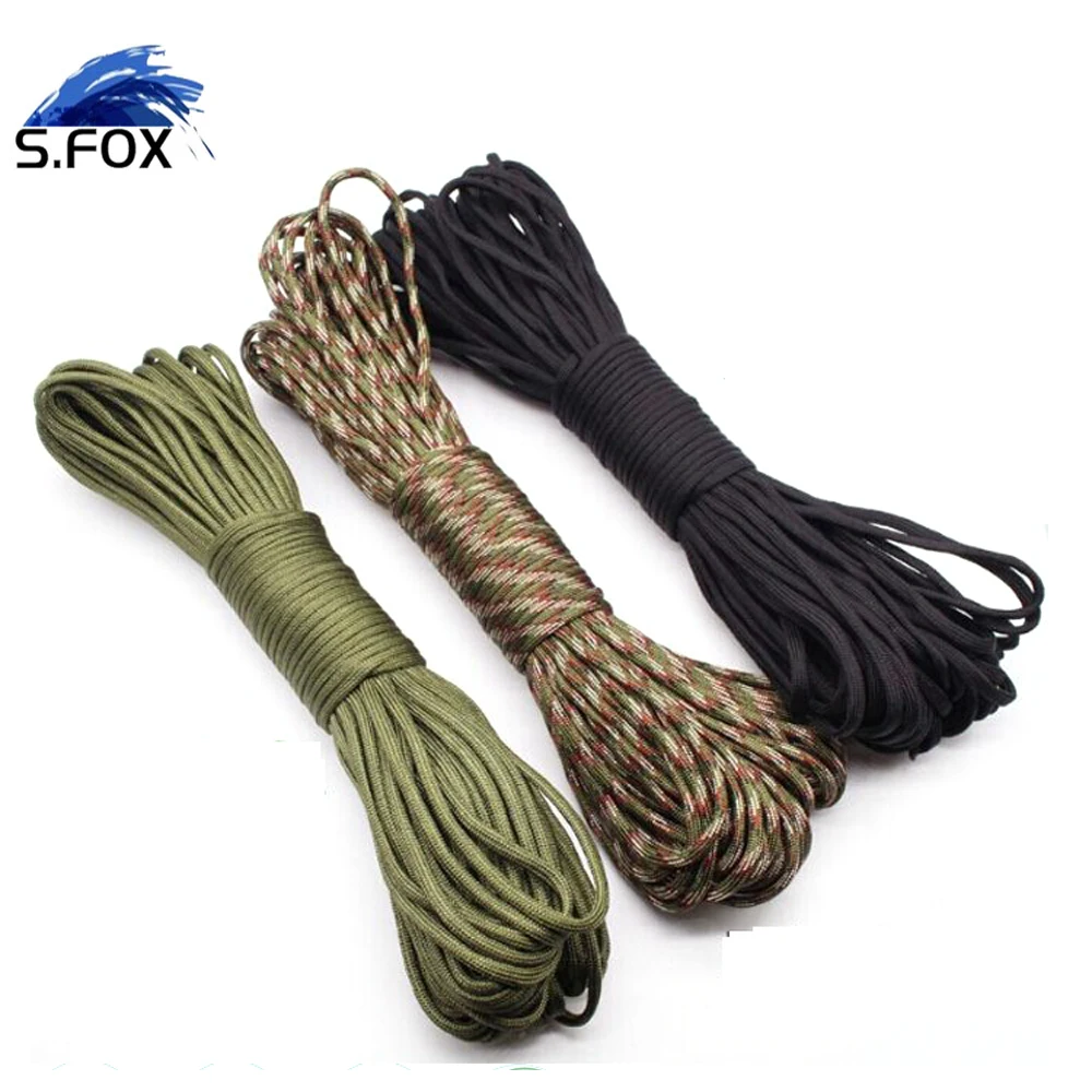 Outdoor Camping Survival 100FT 100M Nylon 6 Strands Para Cord 550