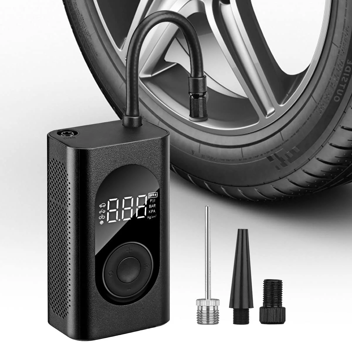New 12v 150PSI Tire Inflators Best Price Rechargeable 5000mAh Air Pump Automatic Cordless Tire Inflator