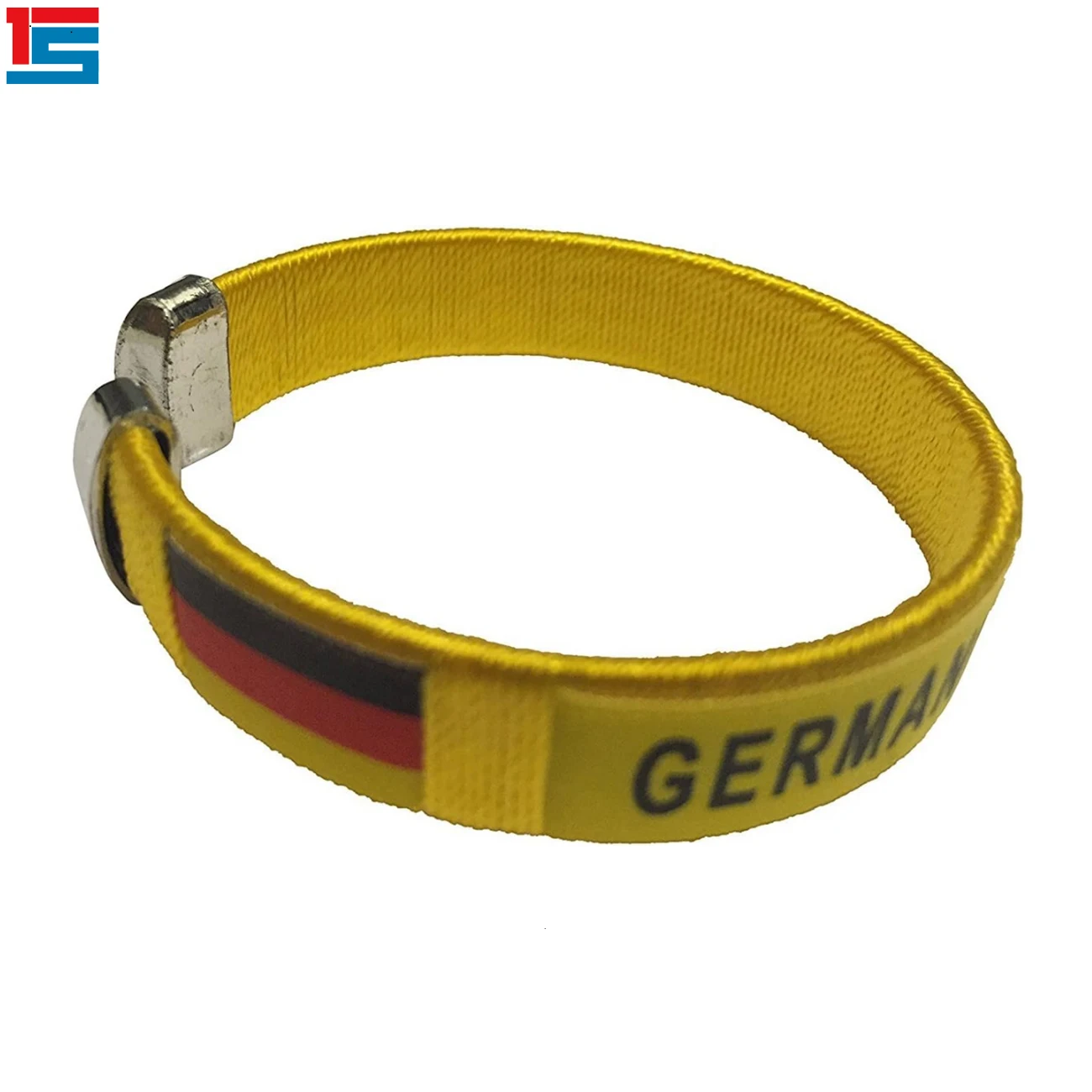 2024 Football Events England Blue Custom Rubber Bracelet High Quality Multicolor Plastic Acrylic Polyester for Football Fans