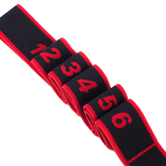 Latin Dance Elastic Stretch Strap Yoga Ballet Resistance Exercise Band with Multi Flexible Loops