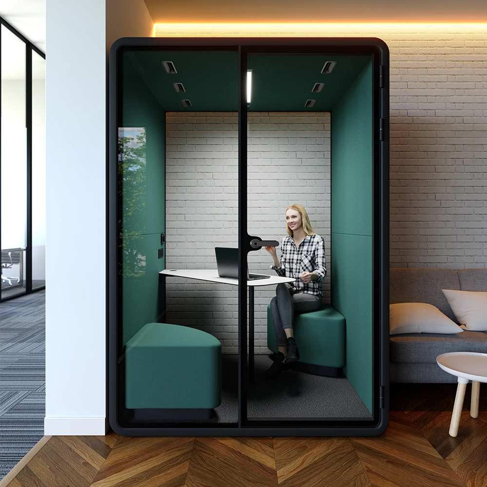 Modern 0ffice Furniture Home Pod Portable Studio Work Sound Proof Mobile Soundproof Single Person Office Pods