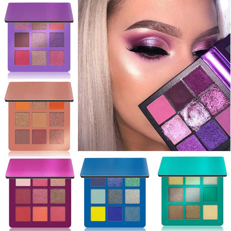9 Colors High Pigment Eye Shadow Make Your Own Brand Makeup Private Label Custom Eyeshadow Palette