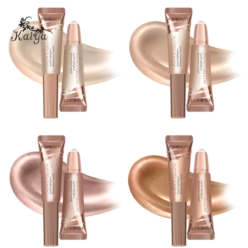 Pearl Face Illuminator Smooth Moist Highlighting Makeup Roll On Design Soft Cream Highlight Blendable Shimmer Liquid Highlighter