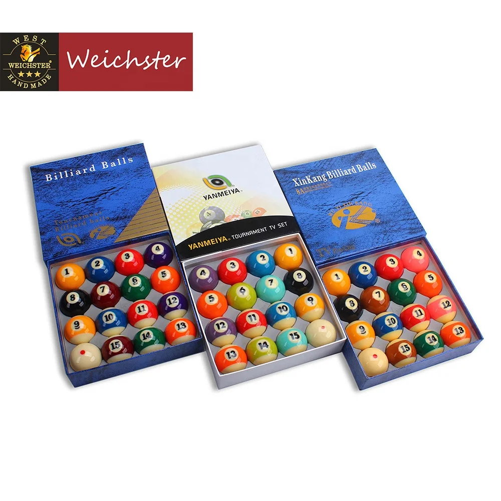 
Billiard Pool Ball Tournament Quality Full Size Number Ball Set 16 Balls 2-1/4