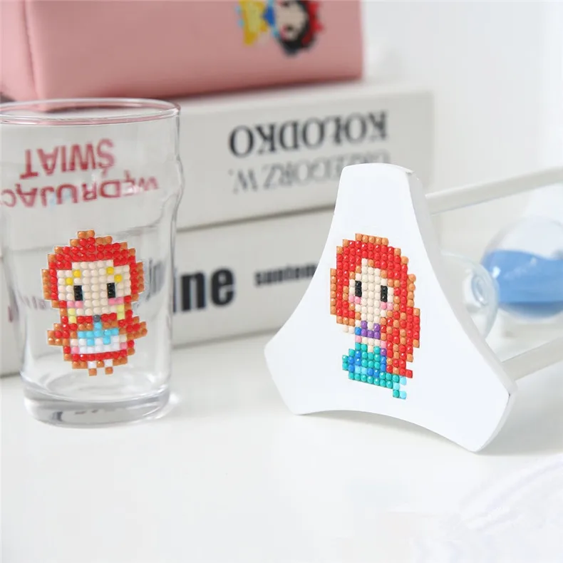 
10pcs cartoon diamond painting kids DIY diamond stickers toy birthday gifts cup book decoration picture 