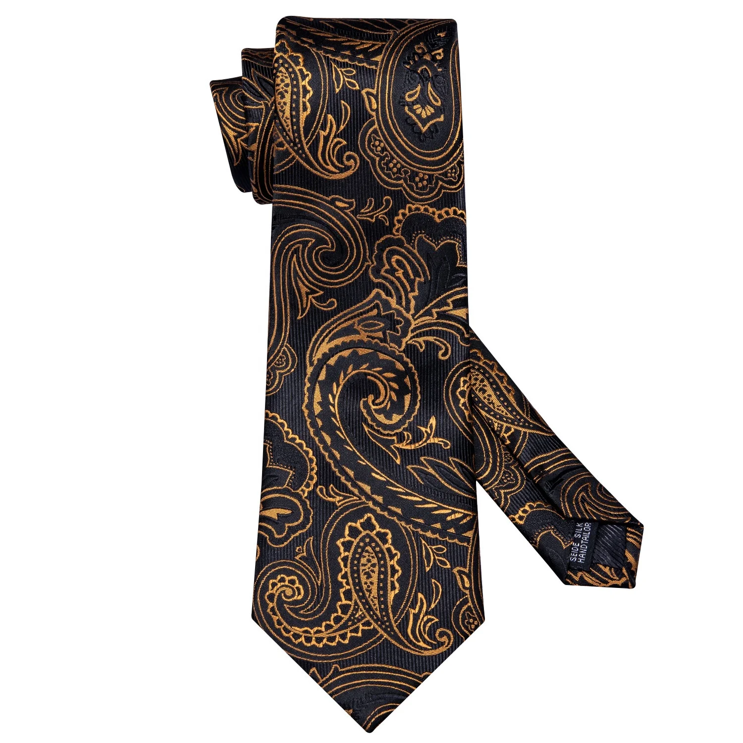 Discount Gravata Silk Mens Paisley Tie and Pocket Square Set