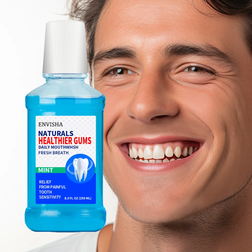 Natural Organic Mouthwash Oral Rinse Helps Bad Breath Teeth Whitening Mouth Wash Deep Cleaning Teeth Whitening Mouthwash