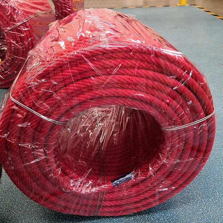 Customized size reinforced combination ropes in coils for playground