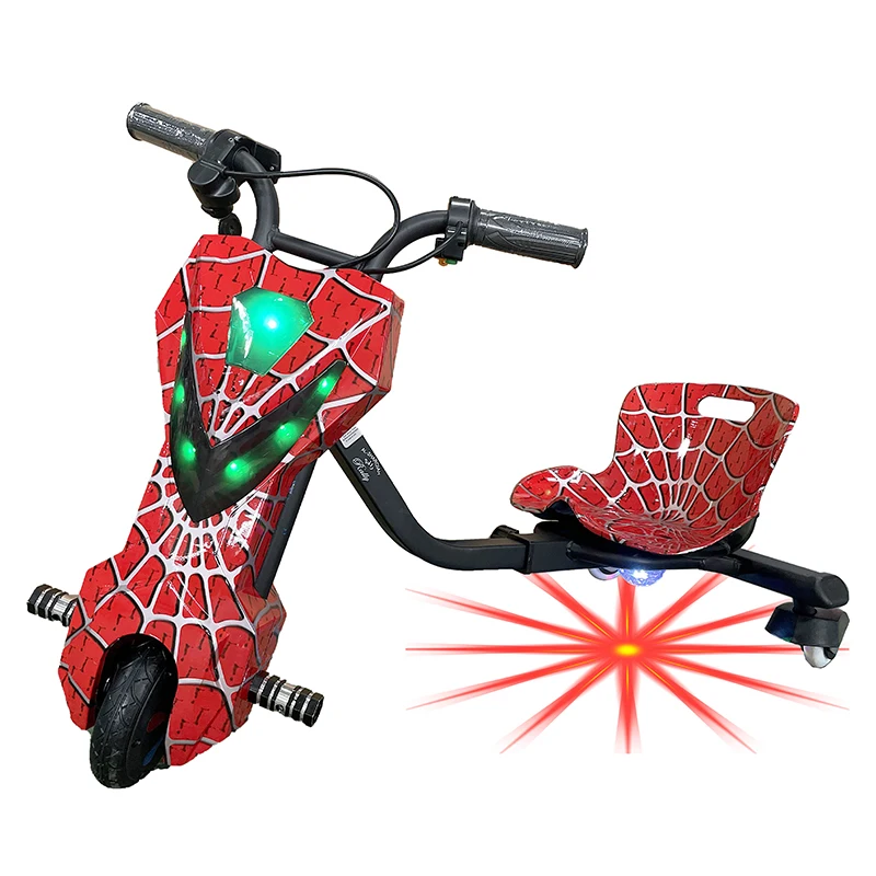 Factory OEM Mini drift scooter with music 3 Wheel drift trike scooter child electric drifting kart scooter led light