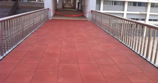 20MM Outdoor Playground Rubber Flooring Mat Tiles For Child Recycle Rubber Playground Flooring