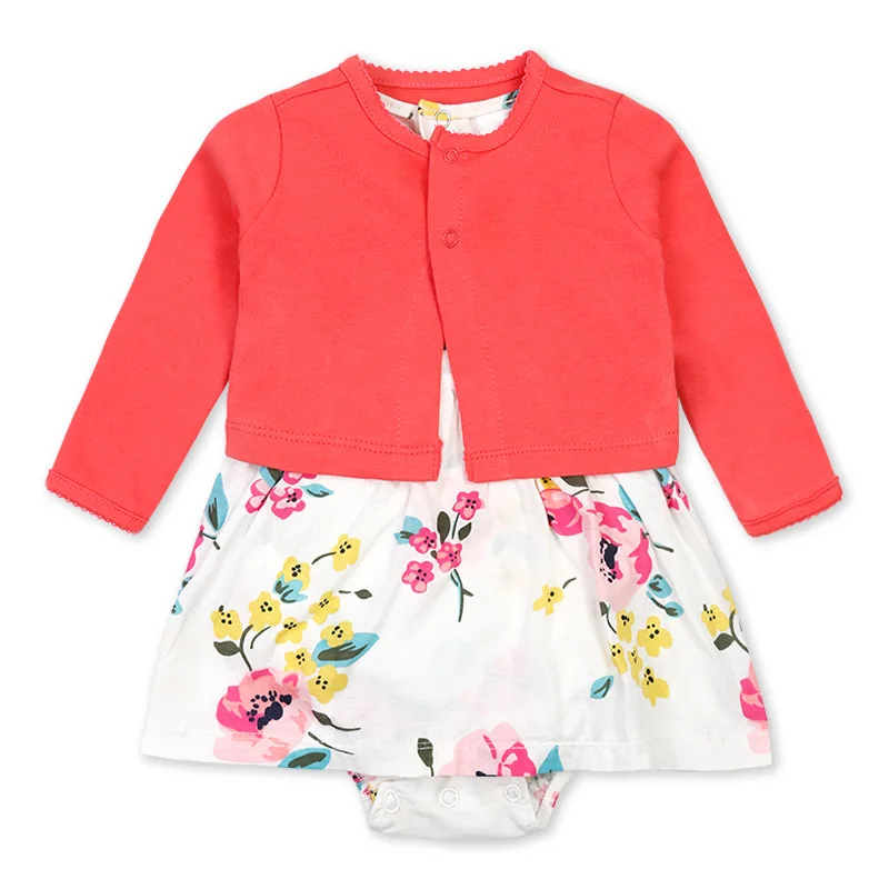 Wholesale Girls Baby Top+Ha Skirt Set Spring ODM Cartoon Pattern Casual Fashion  Various Styles Baby Cardigan Skirt 2pcs