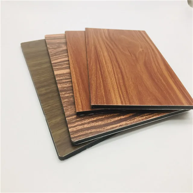 Wholesale Exterior Outdoor Wall Wooden Color ACP Aluminum Composite Panel From Aludream Manufacturer