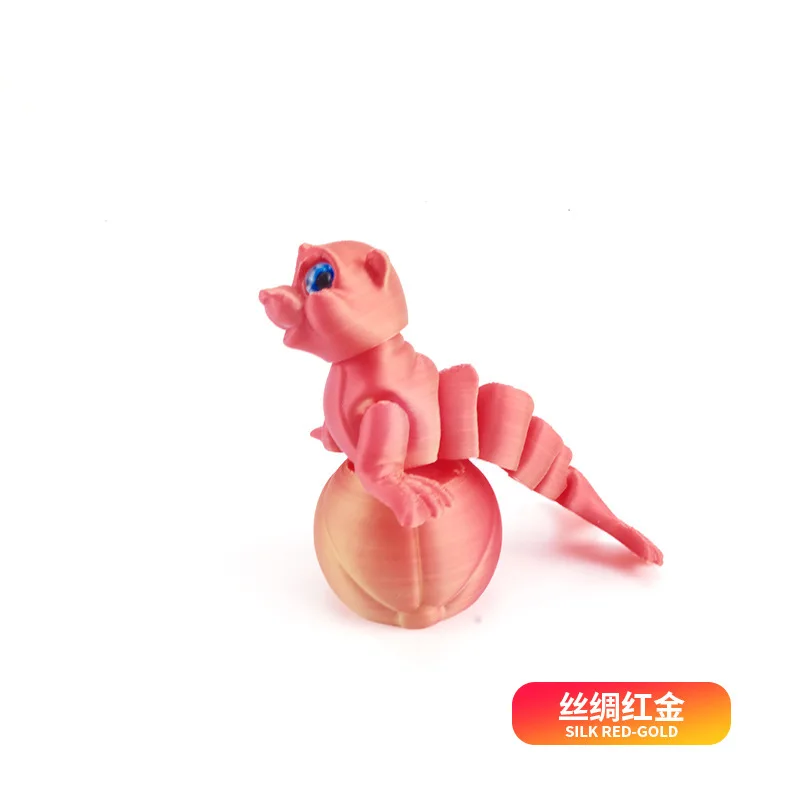 Custom 6cm 3D Printed Realistic Seal Figurine Rotatable Articulated Plastic Animals for Office Desk Ornaments or Toys