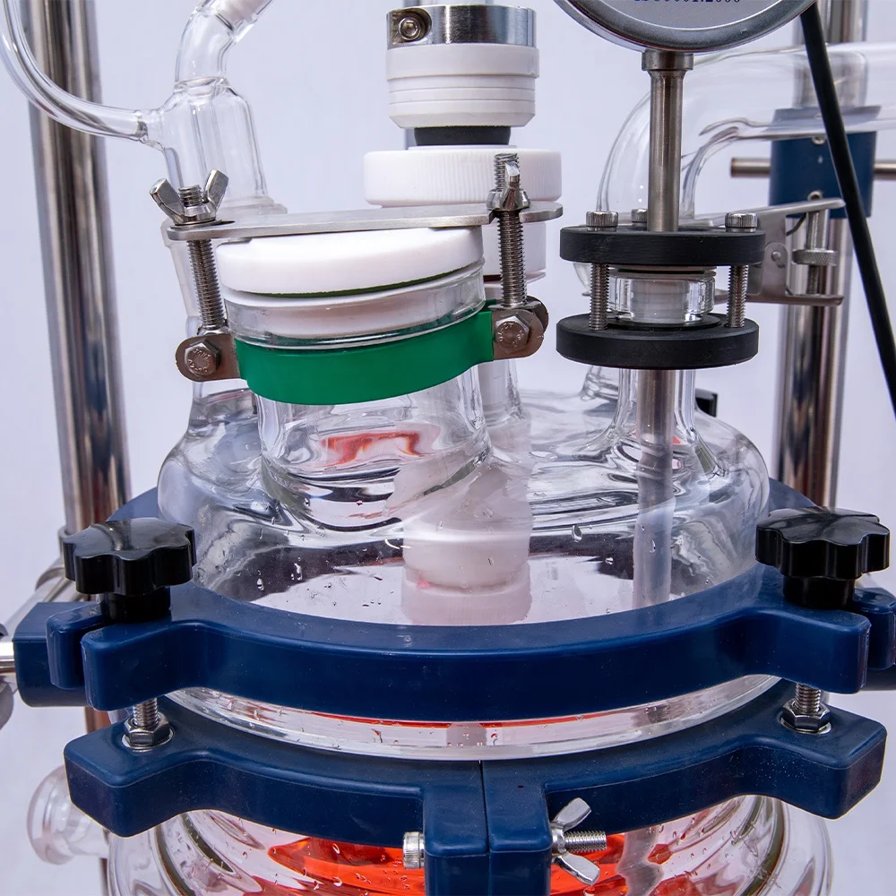 Chemical Distillation Jacketed Glass Reactor Reaction Vessel