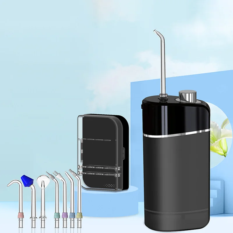 Mini Rechargeable 200ML Cordless Portable Teeth Cleaning Dental Oral Irrigator Water Pick Electric Water Flosser