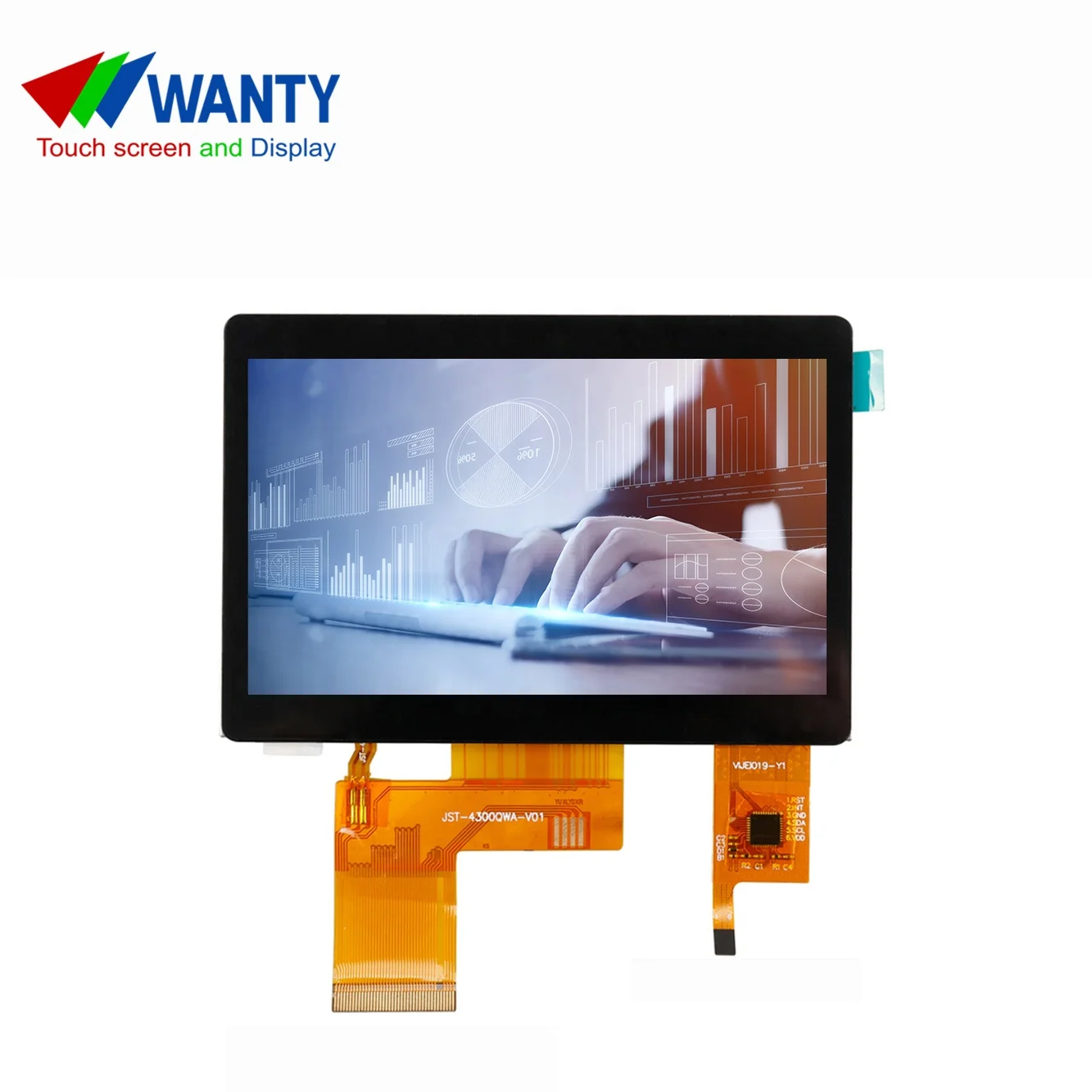4.3 Inch Anti-Glare TFT LCD Touch Panel Screen Monitor Display 480*272