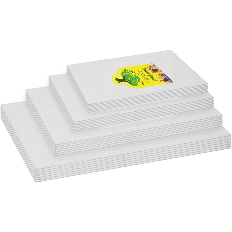 Blank Art Set 100% Cotton 280gsm Canvas Boards Fabric Painting