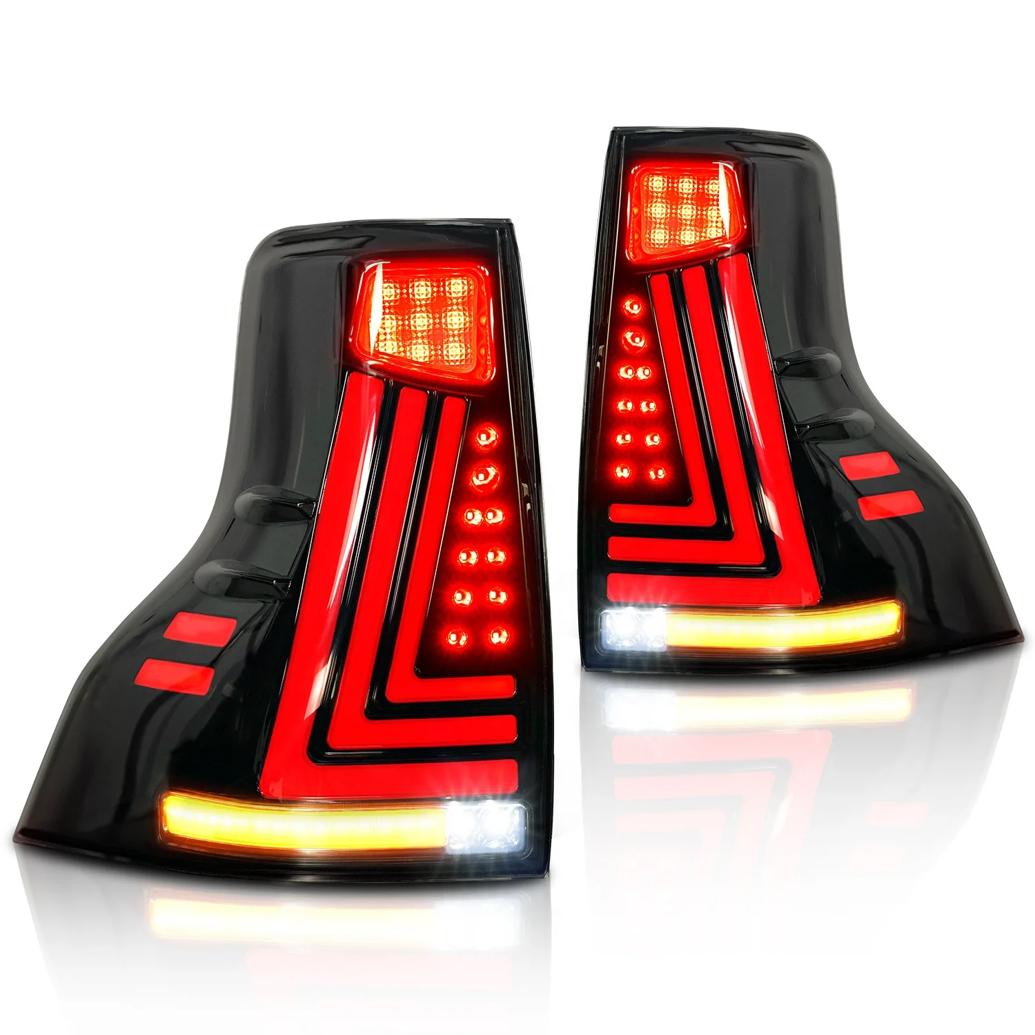 Full LED Taillights For Prado FJ150 taillight for 2011-2017 LED with plug and play tail light for Toyota Land Cruiser Prado 150