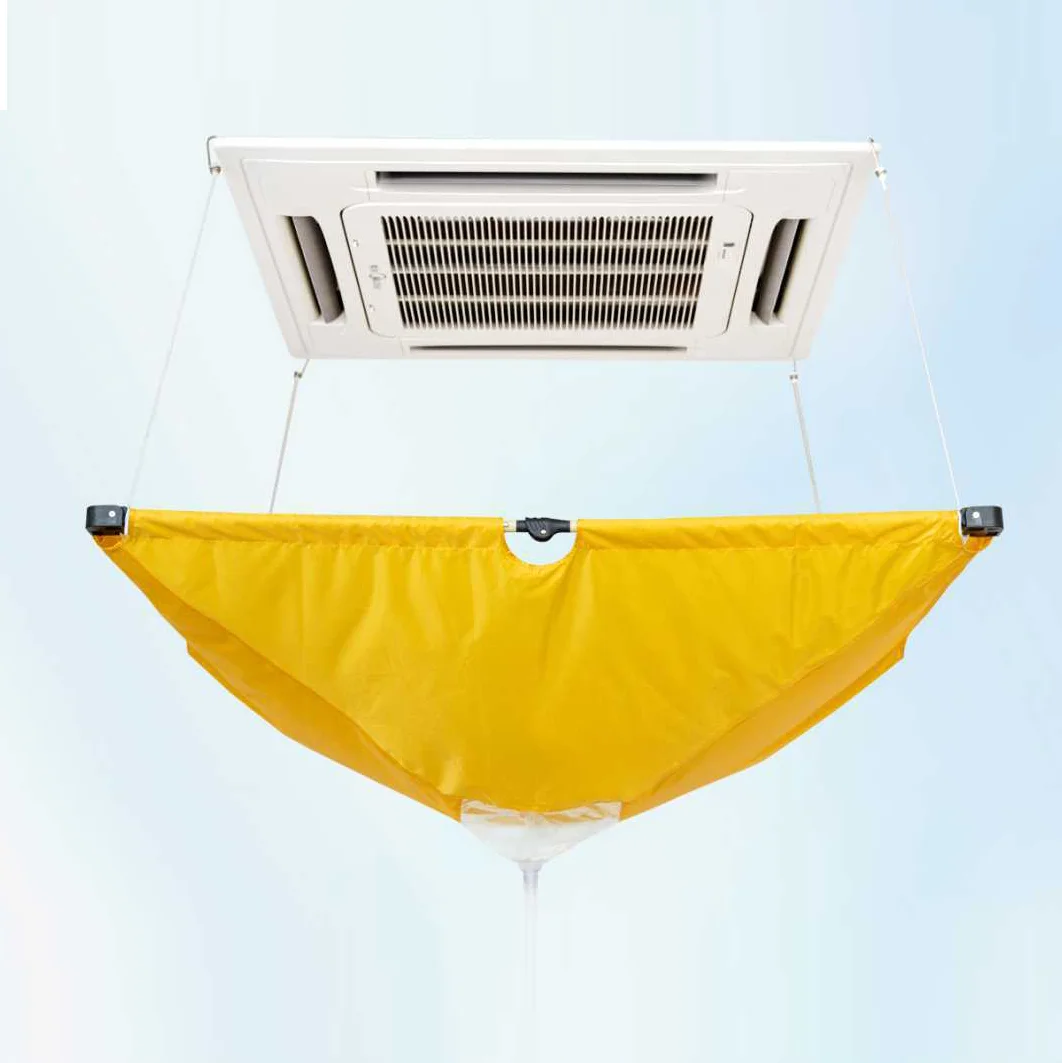 Ceiling AC cleaning knit cover central air conditioning waterproof  ac cleaning cover air conditioner