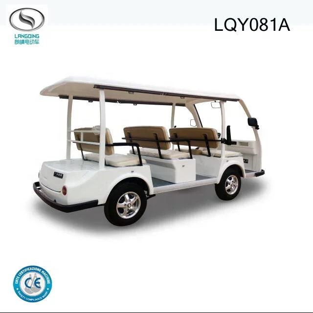  Электрическая мини-шина LQY081A для отеля или курорта с погрузкой 18% двигатель постоянного