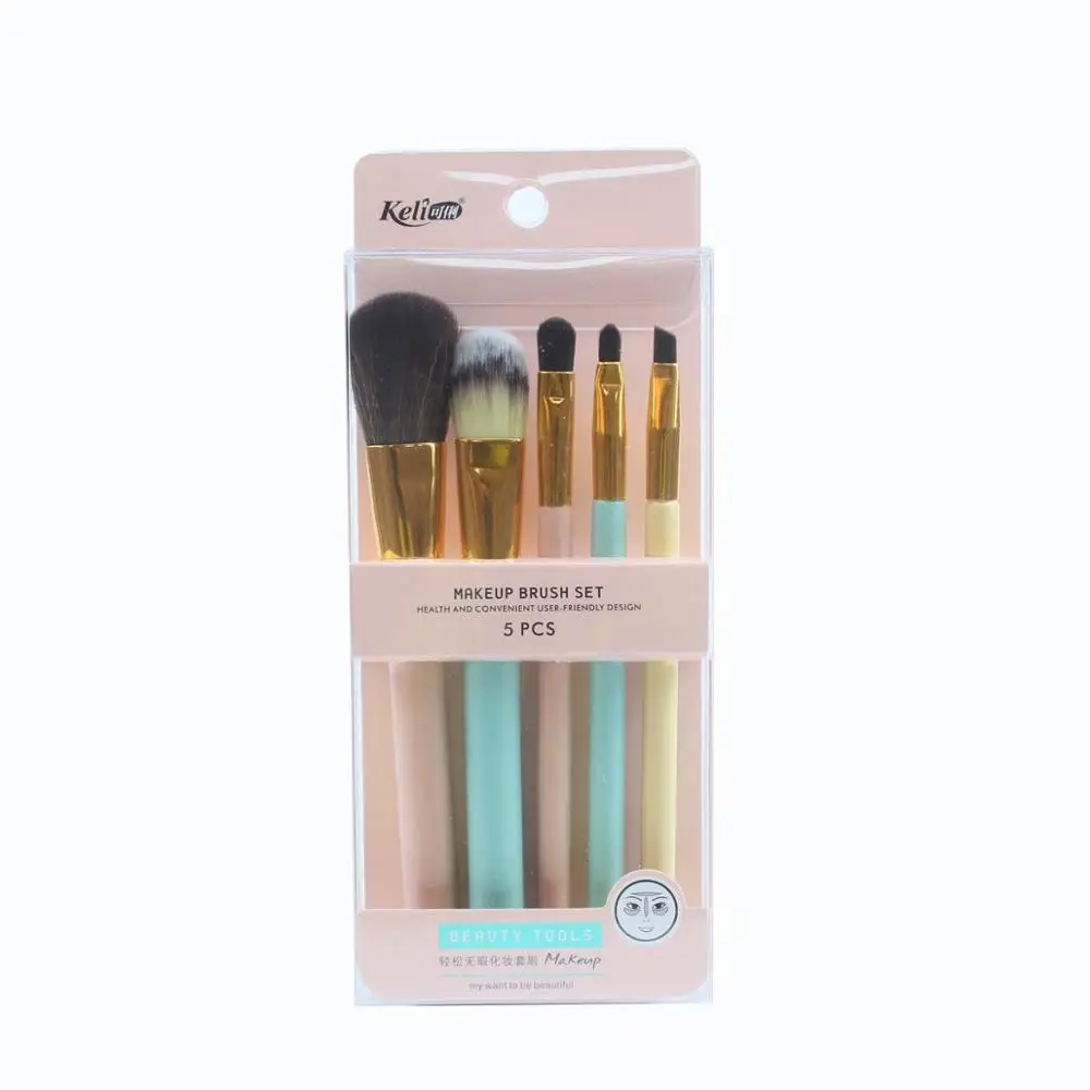 keli high quality angled brush makeup and eyeshadow brush set with best price makeup brush set wholesale