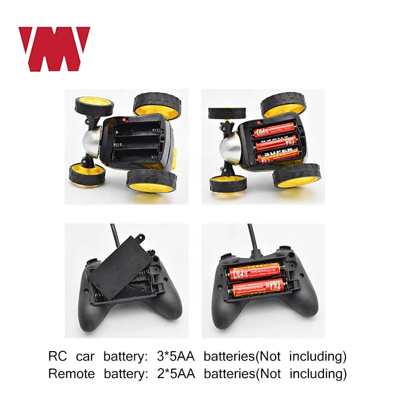 
Amazon hot selling Kids 360 Degree Rolling Remote Control toy Car RC 4 Wheel Racing Vehicle Tumbling Remote Stunt Car Toys Gift 