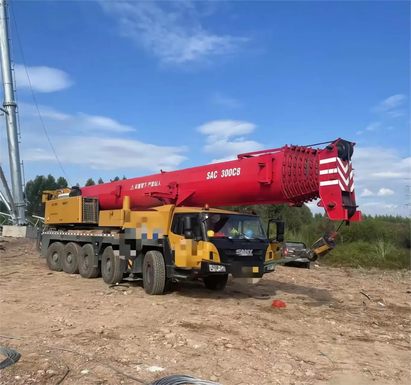Прямая заводская цена использованный автокран SANY гарантия один год STC 900 800