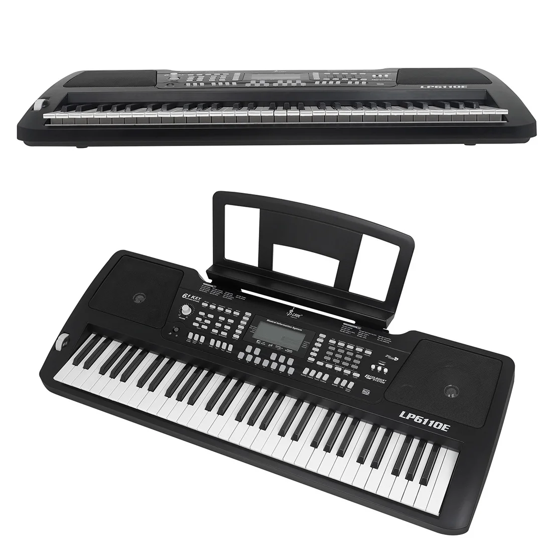 Musical instrument factory Slade hot sell OEM Electronic Organ Piano professional 61 Keys LCD display Electric Piano Keyboard