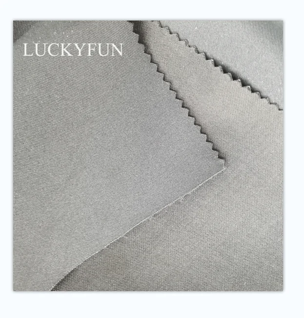 waterproof breathable polyester twill  with black knit fabric softshell  bonding  daiblo  jaspe  jacket fabric