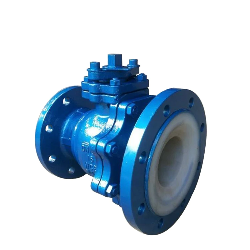 F46 Corrosion and acid resistant variable diameter PTFE lined carbon steel discharge ball valve Tank bottom kettle bottom valve