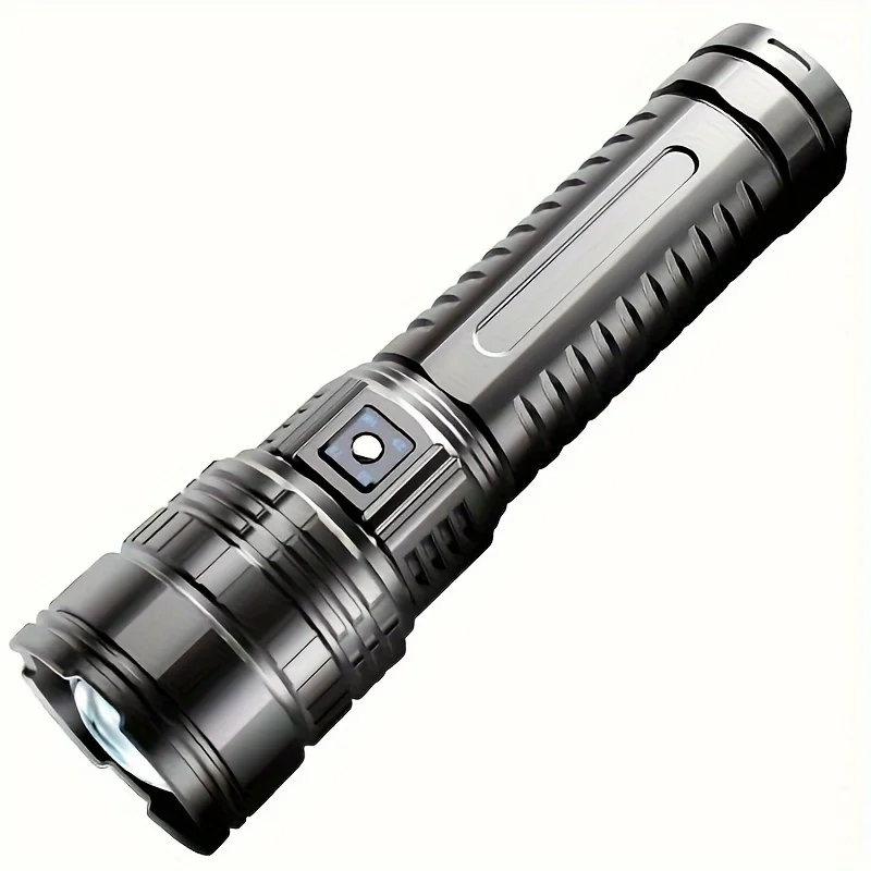 Strong Light Flashlight Zoom Rechargeable light High Brightness Intelligent Power Display camping Waterproof Flashlight