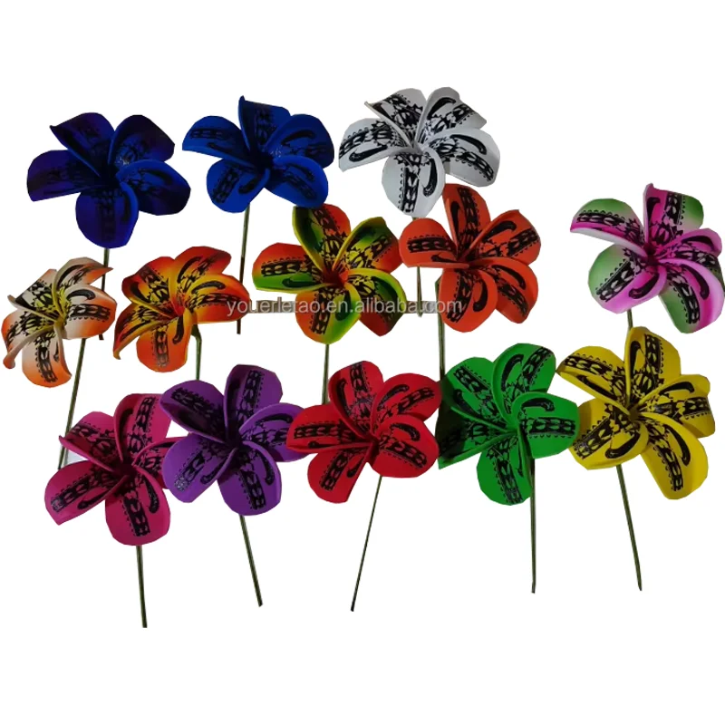 Frangipani Travel Beach vacation Party Decorations for Festive Ambiance Head Plumeria  Flower
