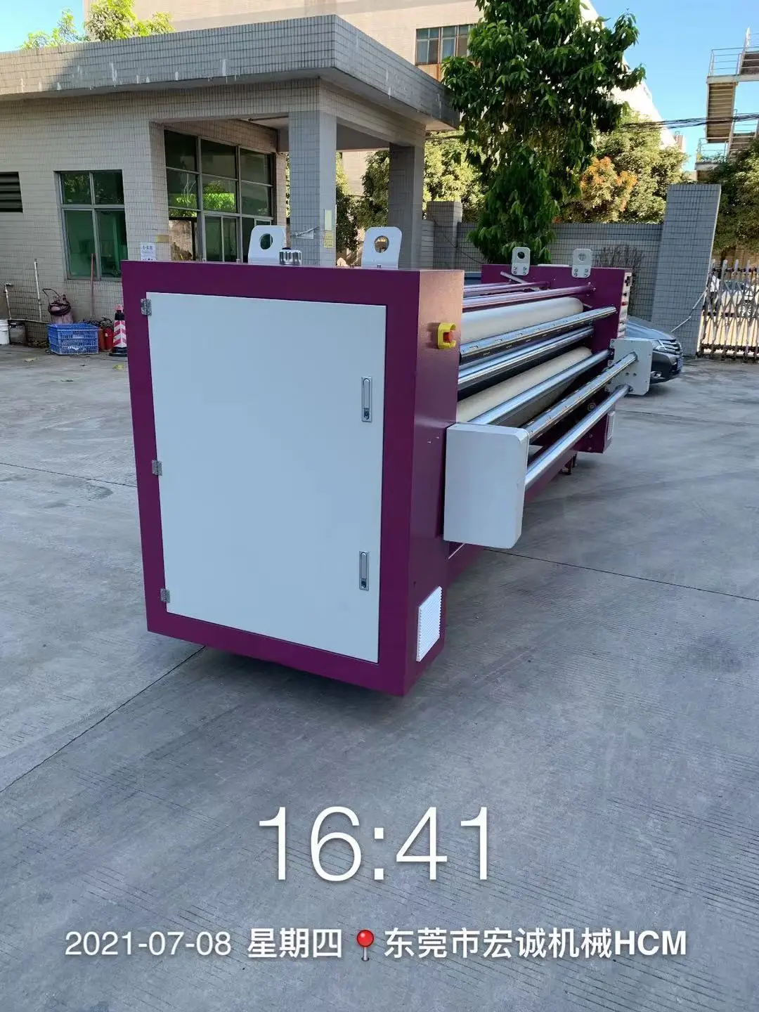 Energy Saving High-Power Oil Heating Calender 2.6Mx320Mm Roller Sublimation Heat Press Transfer Machine