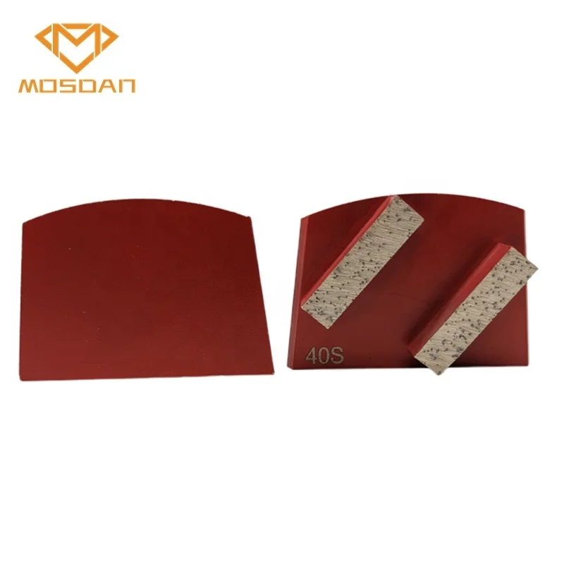 Onfloor Lavina Double Rectangle Bars Diamond Grinding Disks for Concrete Polishing