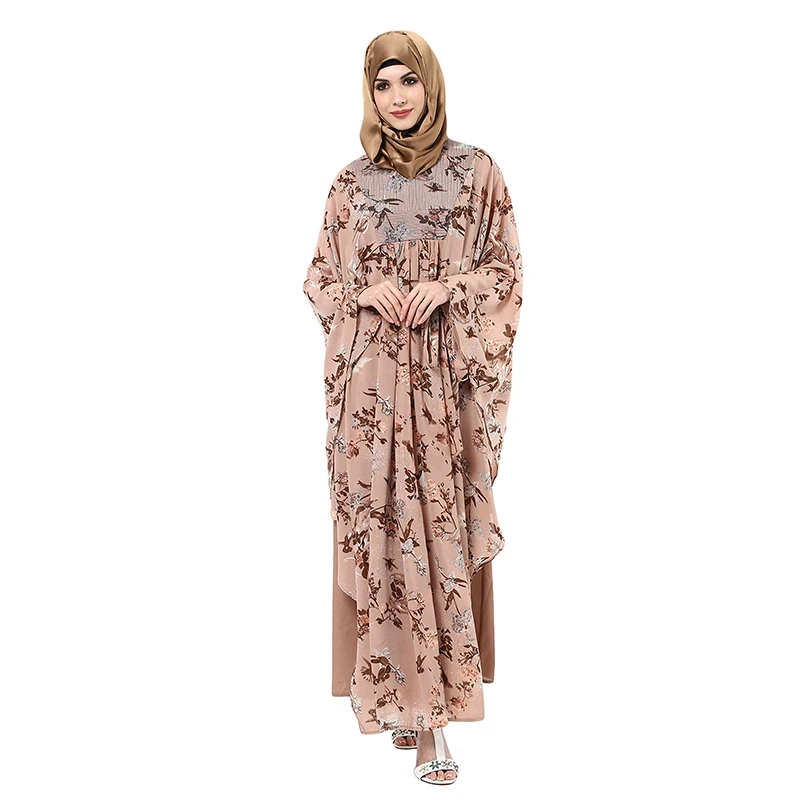 New Model Abaya Maxi Dress for Ladies Dubai Abaya Print in Dubai Turkish Style Fashion New Design Women Middle East Adults 50pcs