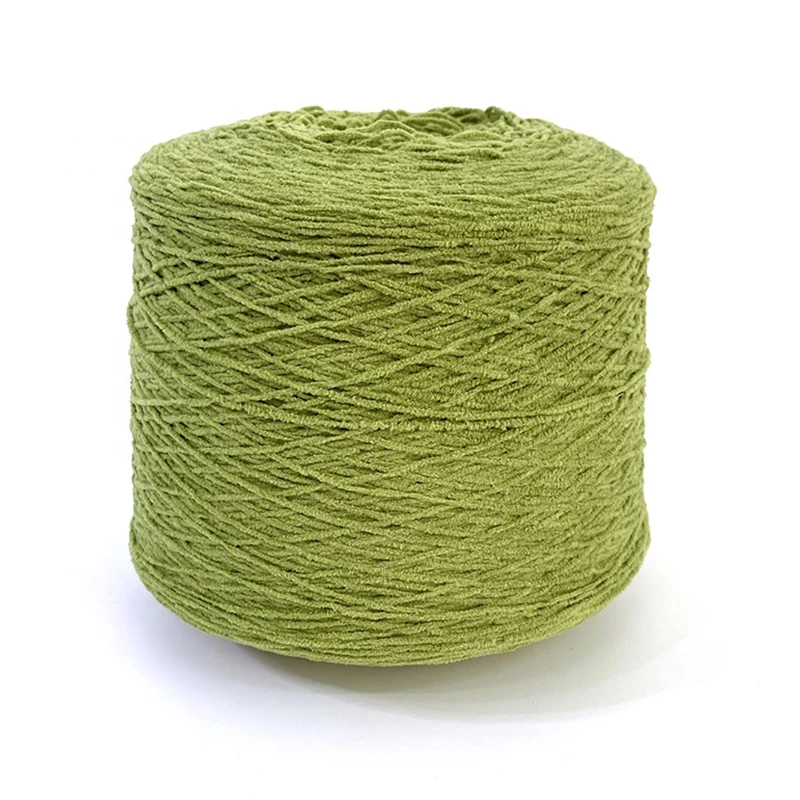 ZENGLONG textile wholesale colorful 100% polyester machine yarns fancy crochet 1/4.5Nm matte chenille yarn for DIY knitting