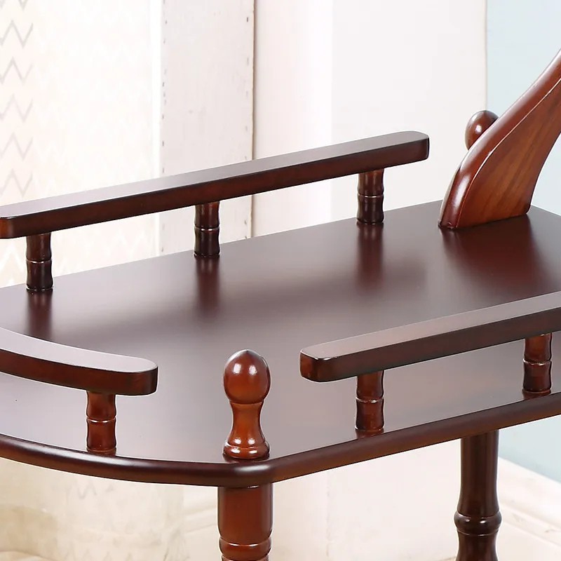 Hotel & Restaurant Supplies Solid Wood Trolley Delivery Cart Household Double Tier Drink Liquor Carts Wholesale