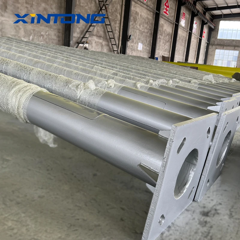 XINTONG Hot Dip Galvanized Lamp 10M 12M Octagonal Road Steel Street Light Single-arm Lamp Poles