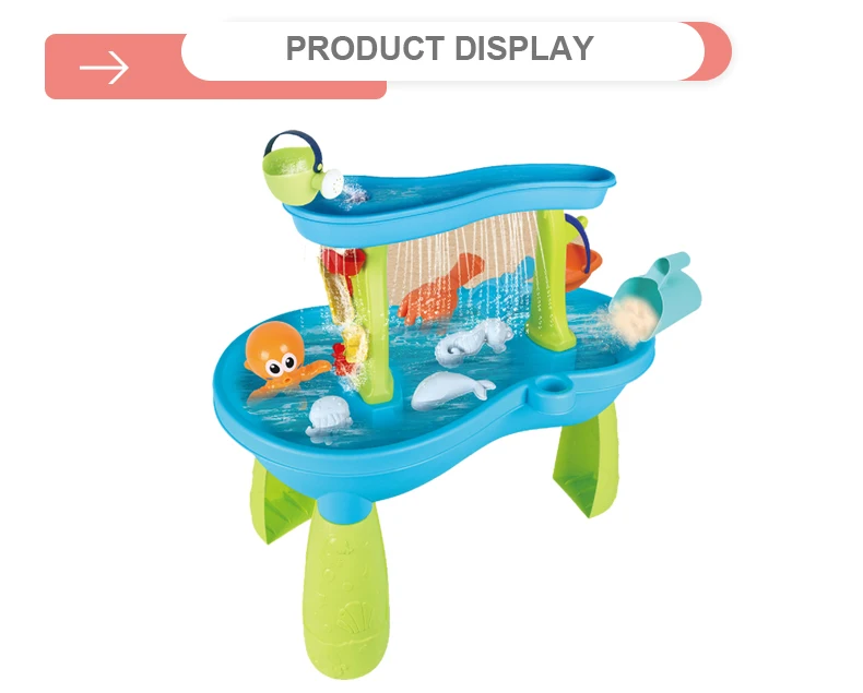 2023 Лидер продаж летняя детская Роскошная пластиковая игрушка для воды большой пляжный песочный стол