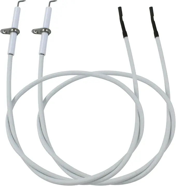 Ceramic Igniter Electrode with 700 mm Ignition Spark Plug Wire Replacement Parts Used Push Button Piezo Igniter for Gas Grill.