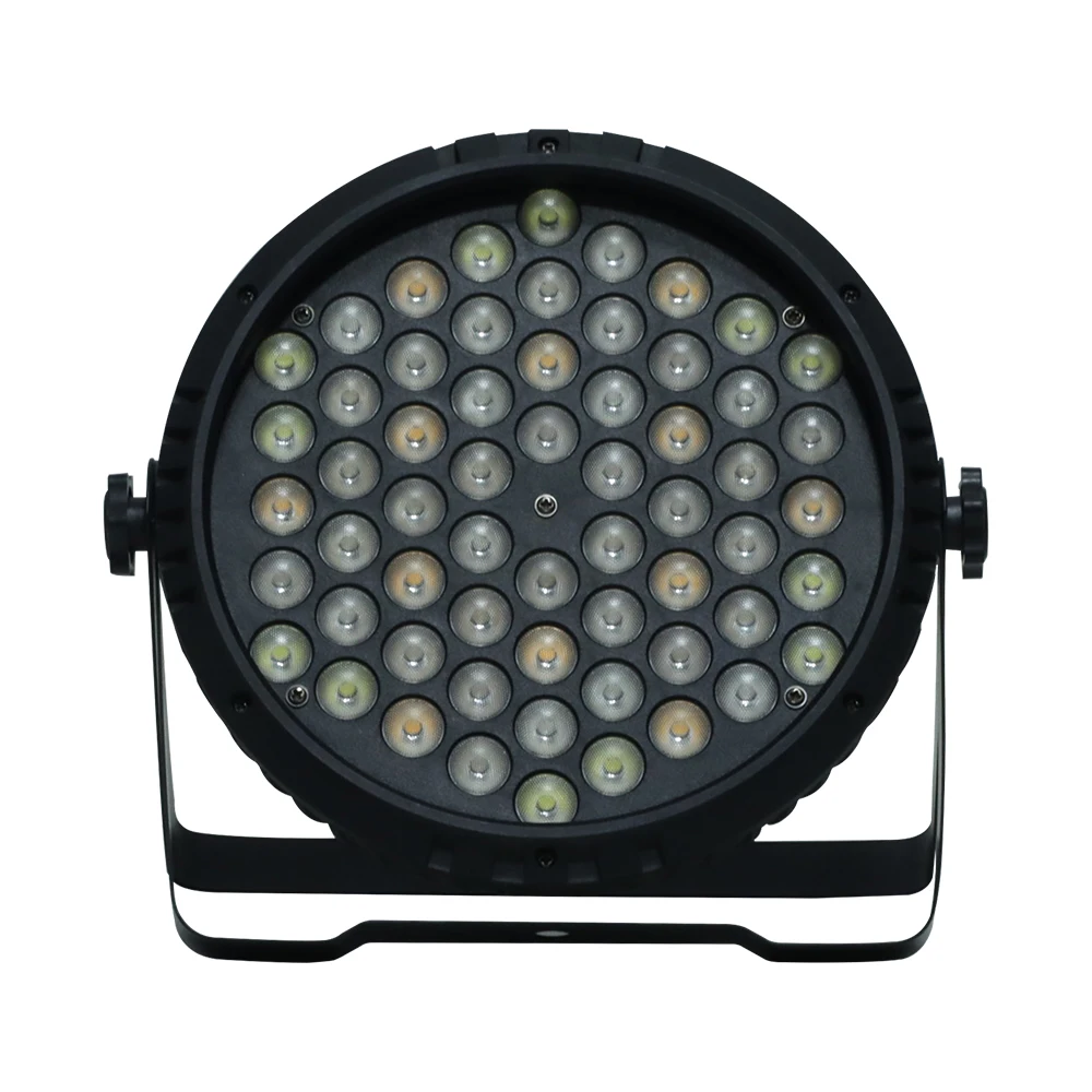 60 x 5-in-1 DMX LED Par Light 25 Degree Len RGB DJ Stage Lighting Uplights Parties Concert Band Theater Wedding Club Bar Church