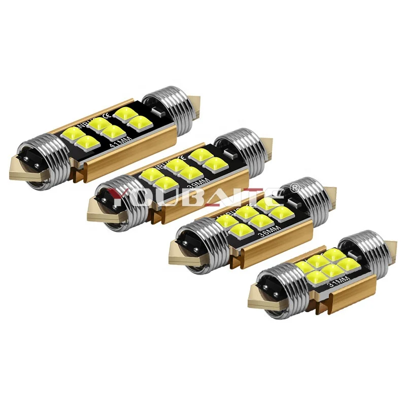 Wholesale Canbus Festoon C5w C10w Led Bulbs 3030 6smd 31mm 36mm 39mm 41mm  Car Interior Map Dome Reading Light 12v-24v